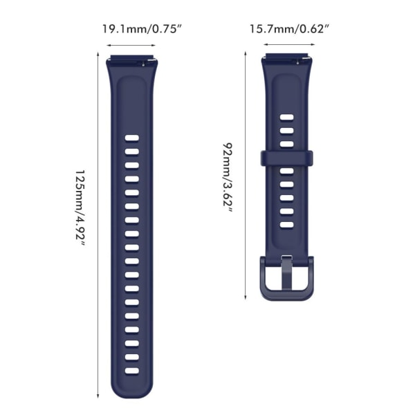 Erstatningsrem kompatibel til Honor Band 7 til Huawei Band 7 TPU Vandtæt Smart Watch Band
