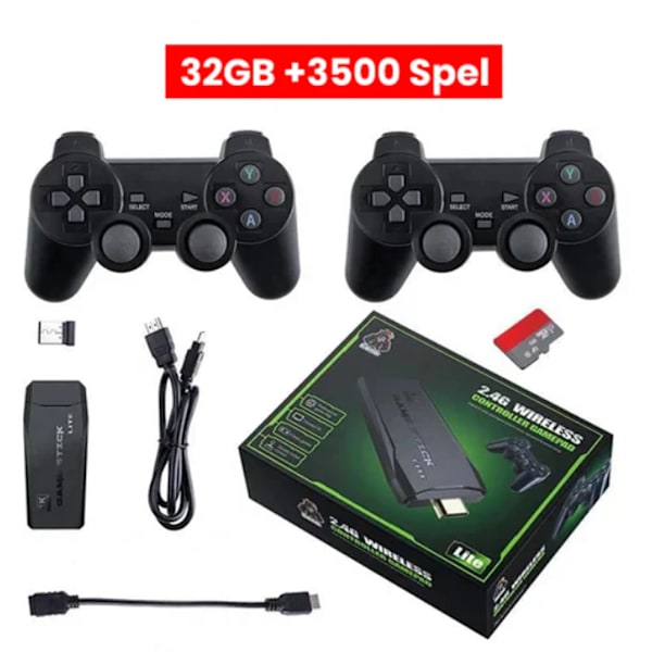 Spillpinne - 2 kontrollere black