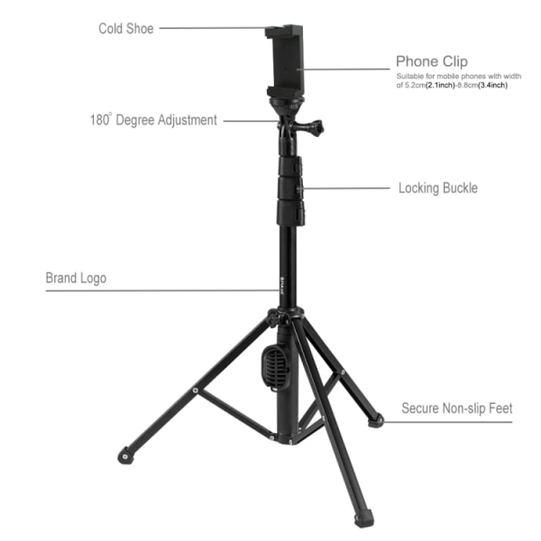 Stativ for smarttelefon