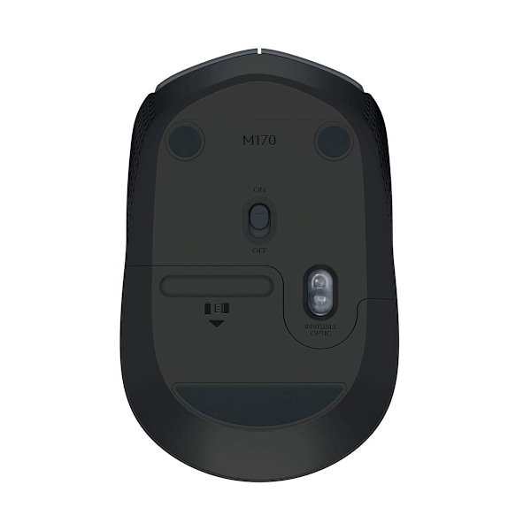 Logitech M170 Mukavuutta ja liikkuvuutta tarjoava langaton hiiri - Harmaa musta