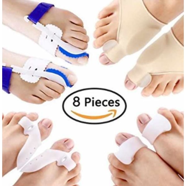 Hallux valgus-paket 8 delar
