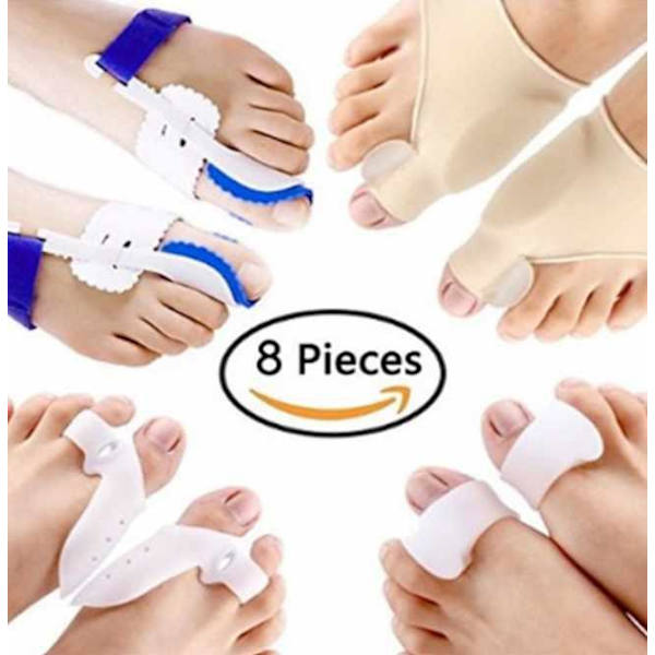 Hallux valgus pakke 8 stk.