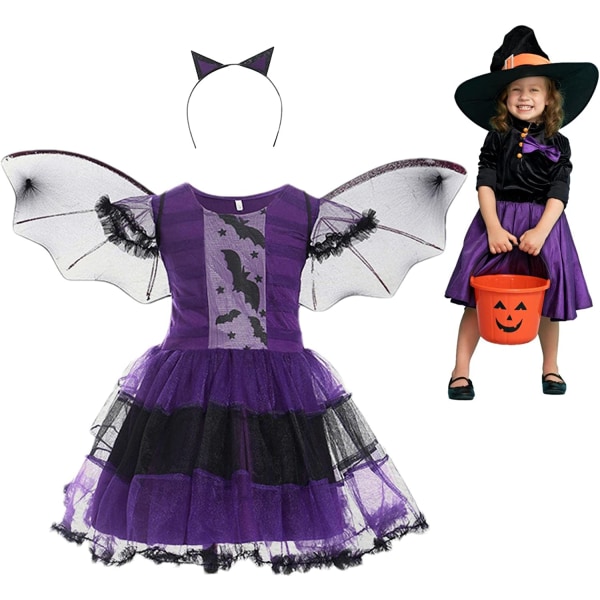 Fancy Witch Halloween Dress Up Set för barn