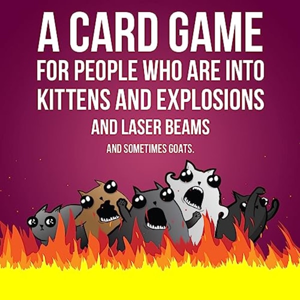 Exploding Kittensin juhlapaketti – korttipelejä aikuisille teini-ikäisille ja lapsille – hauskoja perhepelejä 1