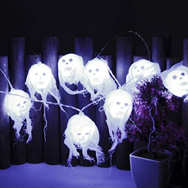 Skull girlang halloween LED festdekorationer