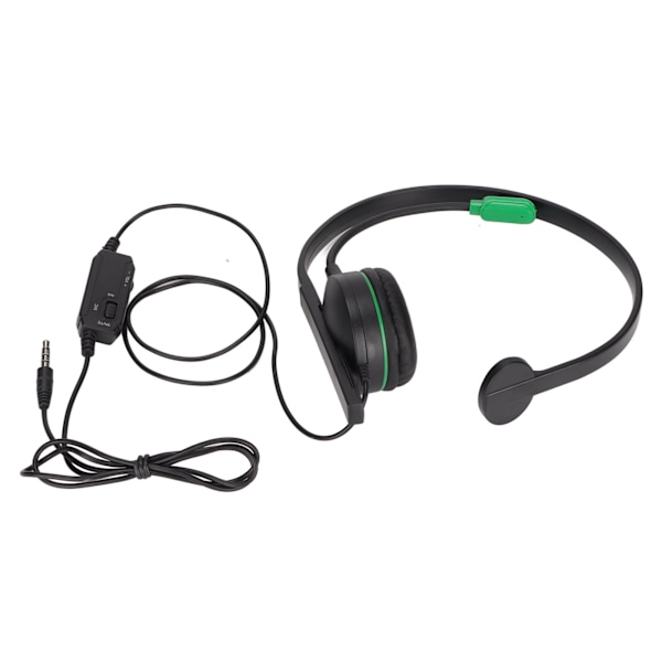 S481 Enkelsidig spelheadset 3,5 mm stereotrådbundet headset med mikrofon och in-line-kontroll för PS4 för Xbox One