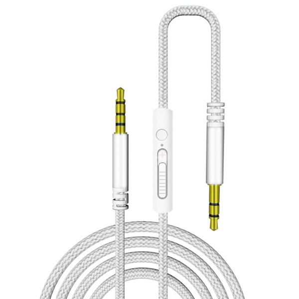 Äänikaapeli 3,5 mm uros - uros, äänen ja mikrofonin liitäntä puhelimeen, kuulokkeisiin ja autoon