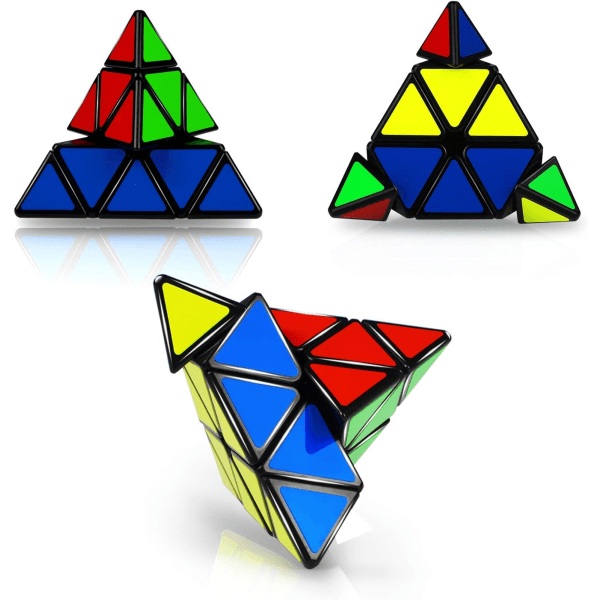 Pyraminx Hastighet Puslespill Terning 3x3, Triangulær Pyramide Magisk Terning Mag 1