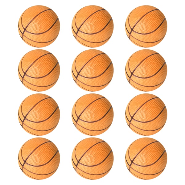 12 STK 6,3 CM Legeplads Fuld Core Blød EVA Elastisk Kugle Reducer Tryk Stress Børnelegetøj Basketball