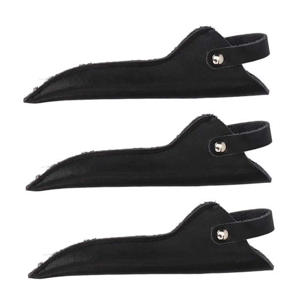3-pack Frisör Saxpåse Minimalistisk Konstläder Barberare Hårklippningssax Väska för Frisörsalong Skönhetssalong