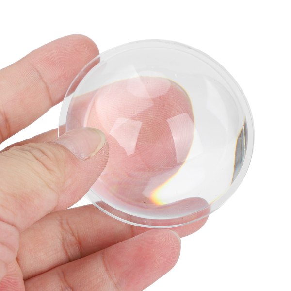 Diameter 60 mm konveks glas linse LED optik linse til solnedgangslampe forstørrelsesglas