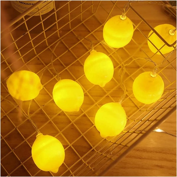 LED-simulerad frukt nattlampa, ljusslingor