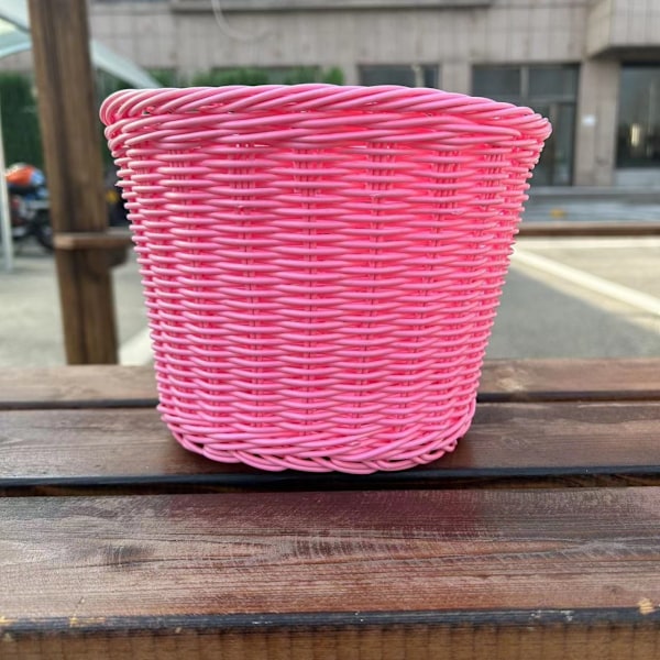 Lasten käsin kudottu pyöräkori pyörävarusteilla tytöille ja pojille Tan color