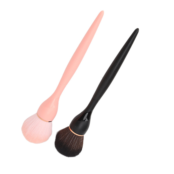 2 stk Makeup Brush Set Blush Professionel Bærbar Blød Syntetisk Fiber Løst Pulver Pensel Kosmetik Værktøj