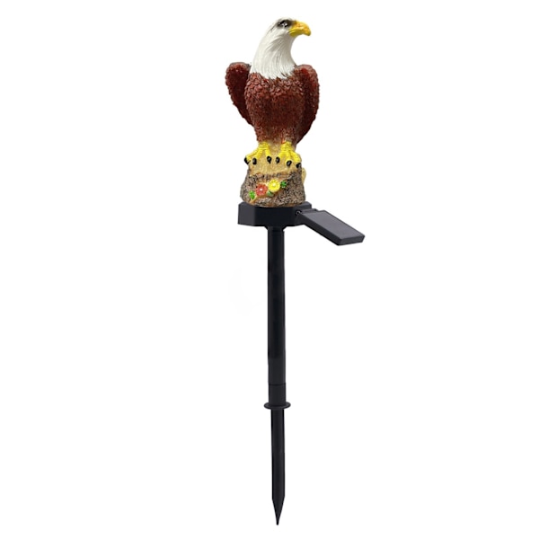 Solcelle Resin Lys Hage Lampe Utendørs Led Vanntett Jord Lampe Eagle Style