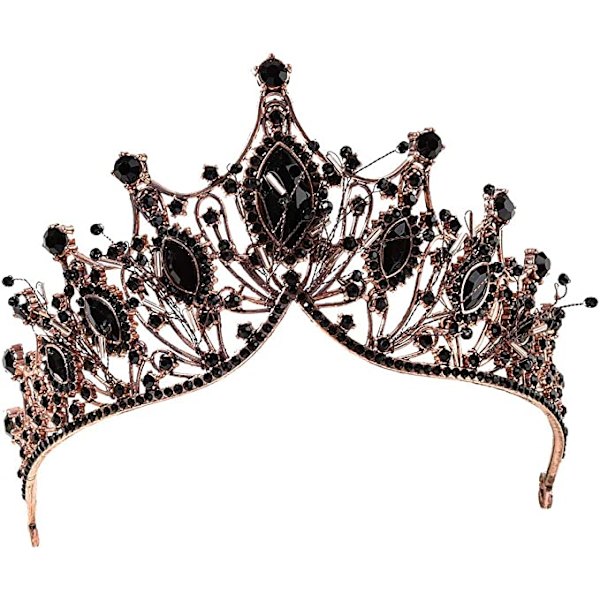 Tiara, krystallkrone, for brud, prinsesse diadem, bryllupstiara