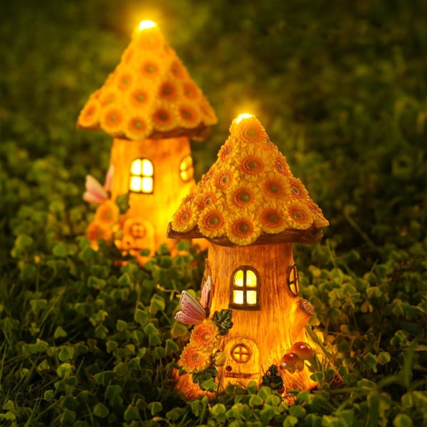 Fe-have-have Solcelled Have Solsikkehus Ornament Gave