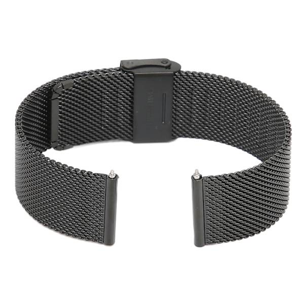 22 mm:n ruostumattomasta teräksestä valmistetut kellohihnat, mesh-kudotut kellohihnat, pikalukituskellohihnat, universaali solki Amazfit GTR 3:lle (musta)