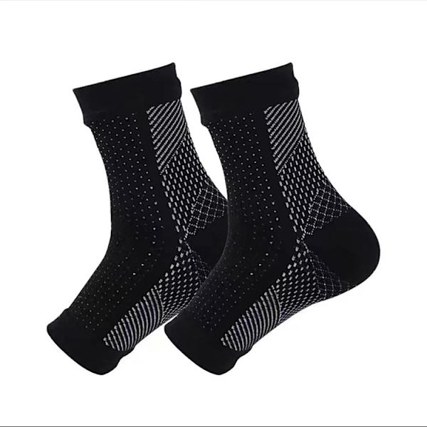 Nilkkasuojat, ulkoilmakuntoilusuukat, urheilun suojaavat avovarpaalliset kompressiosukat, joustavat sukat, kompressiosukat White spots on the skin base S/M