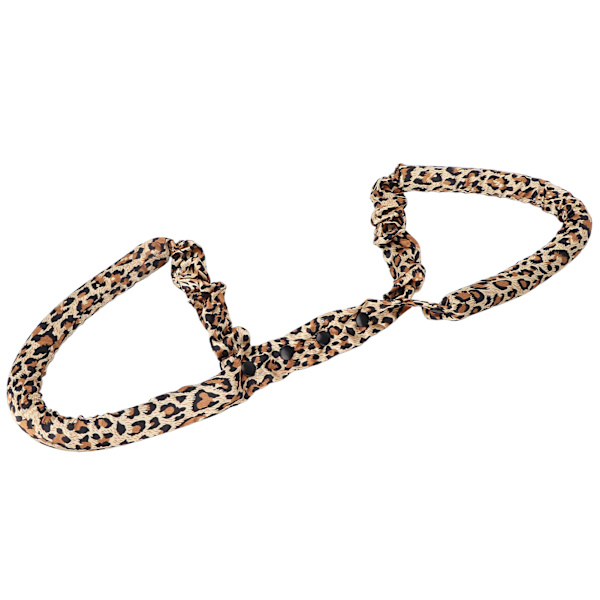 Varmefri Krøllebånd EVA Skum Blødt Bomuld Sovende DIY Krøller Ruller Hårstyling Værktøj Leopard Print