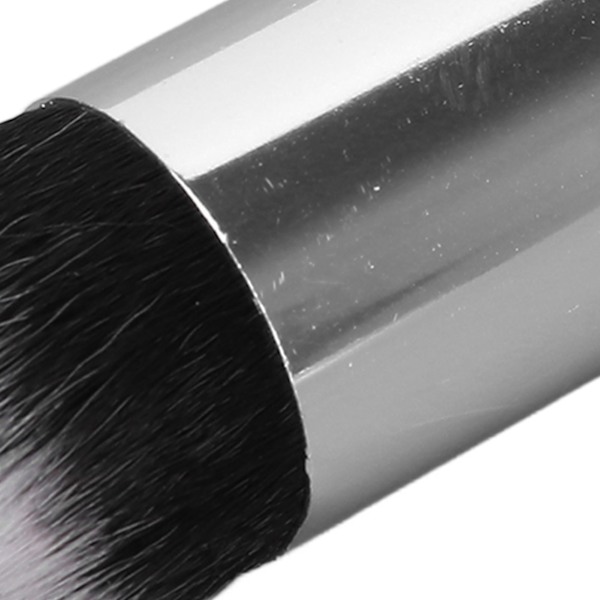 2 st Foundationborste Artificiell Fiber Mjuk Bekväm Bärbar Sminkborste för Kvinnor Vit Silver