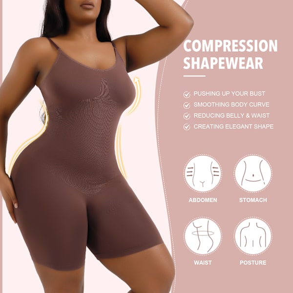 Jumpsuit for kvinner med formet tights og justerbare stropper black M