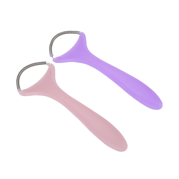 2 st Spring Facial Hair Remover Kvinnor Bärbar Trådning Ansikts Epilator för Övre Läpp Hakan Kinder