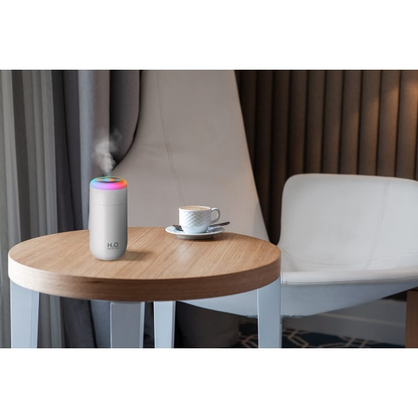 Mini USB Luftfukter Ultralyddiffusor 300 ml aromaterapi