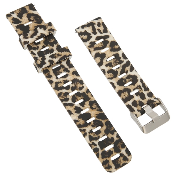 Silikonreim Kompatibel med Amazfit GTR 3 Smartklokke Erstatning 20mm Klokkebånd Elastisk Armbånd Sportstropp Leopard