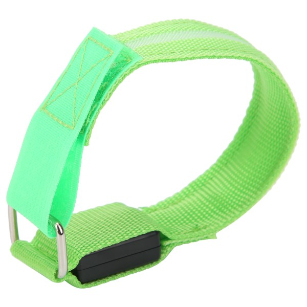 Utomhuslöpning LED Armband Justerbart Blinkande Armband Cykling Light up Armband Grönt