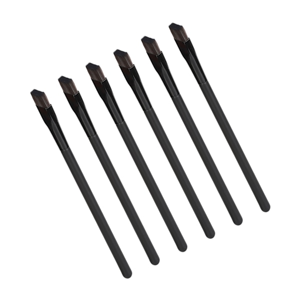 6 st Eyebrow Penslar Multifunktionella Ögonmakeup Concealer Pensel Kvadratisk Vinklad Brynpensel Set