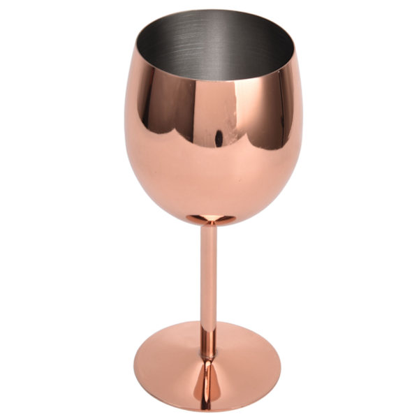 350 ml Punainen Viinilasi Ruostumattomasta Teräksestä Valmistettu Malja Titanize Cocktail Samppanja Lasi Keittiöön Juhliin Baariin