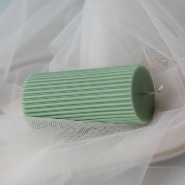Randig cylindrisk form DIY-form 5x15cm