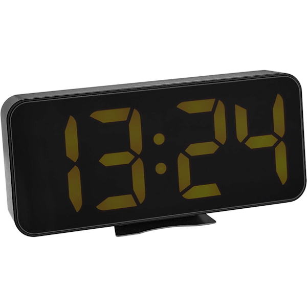 Digital väckarklocka med display av inomhustemperatur