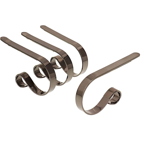 Metalliske Jule Sokker Hoy Peis Krok Multi-Formåls Metall Krok Multi-Farge Ornament Henge Gadget Black