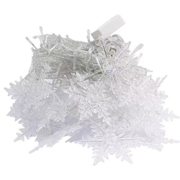 LED Snefnug Gardinlys Julepynt Isstribe Lys Vindue Dekoration Lys Color 4x0.7M