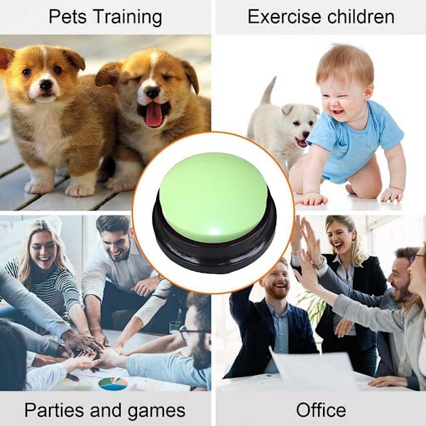 Pratande Husdjur Startpaket - Inspelad Knapp för Hundträning