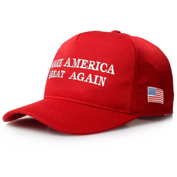 Nye solhatter for menn og kvinner - gjør Amerika stort igjen - amerikanske baseballcaps Red without national flag L (58-60cm)