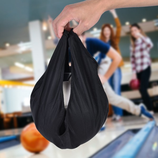 Bærbar Let Bowlingkuglepose Rengøringskuglepose Bærer til Træningsudstyr Sort