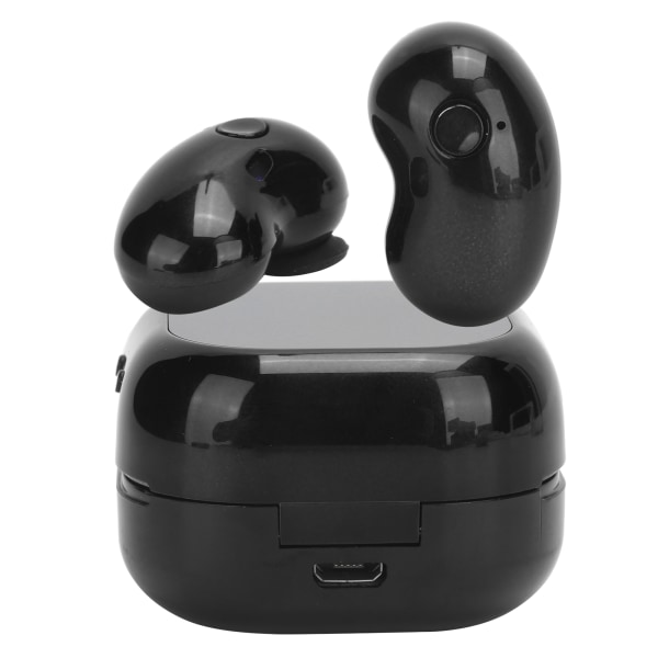 S6 PLUS TWS Bluetooth 5.1 Earphone LED Farveskærm Trådløst Headset Earbuds med MikrofonSort