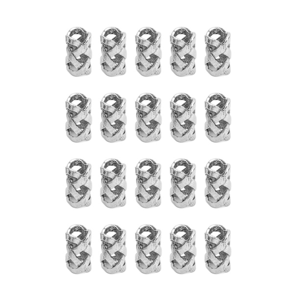 20 st skäggpärlor i vikingastil i legering - vackert designade accessoarer för män och kvinnor