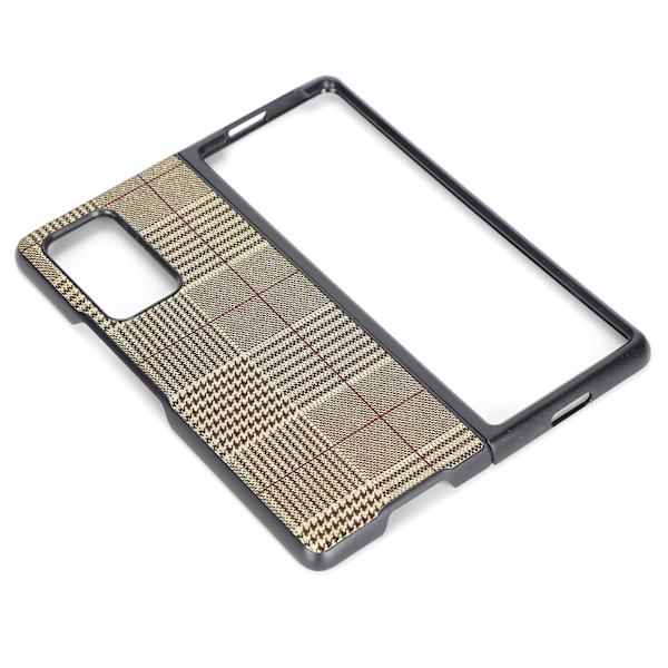 Læder Hard Case til Samsung Galaxy Z Fold 2 Mobiltelefon AntiFall Beskyttelsesetui