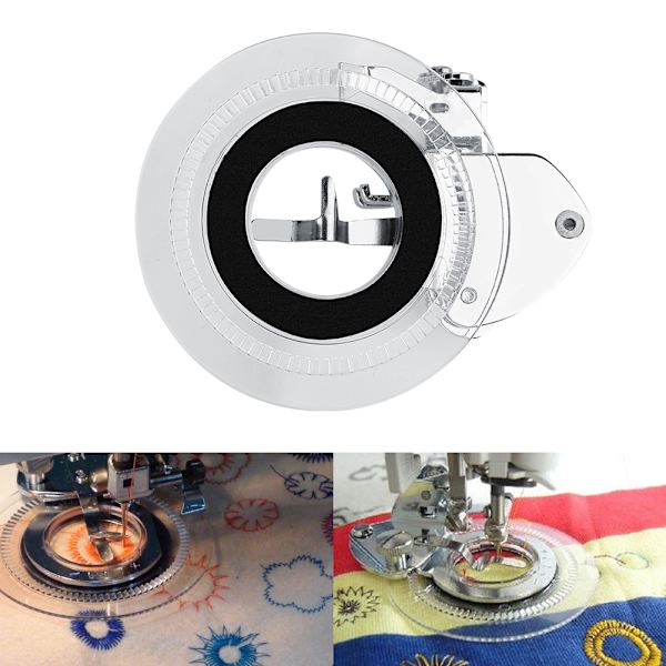 Multifunktionel Blomstersymaskine Trykfod Broderi Stitch Cirkler