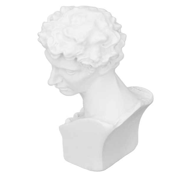 Harpiks Hoved Skulptur Dekorativ Ornament Nordisk Mini Buste Kunst Figur til Studie Soveværelse Stue