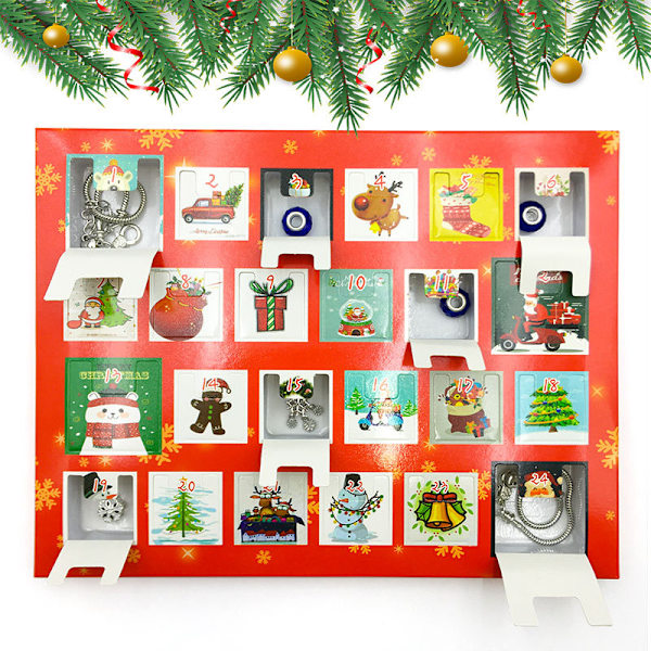 Julkalender med 24 luckor - Blind Box Advent - DIY Armbandssats för barn B