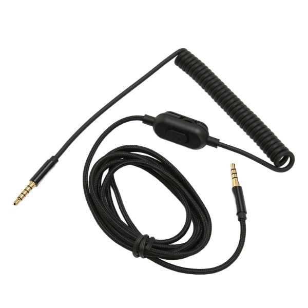 Hörlurar Spiral Kabel 6,6ft Justerbar Volym Ersättning Ljud Fjäder Kabel med Mute Switch för Astro A10 A30 A40
