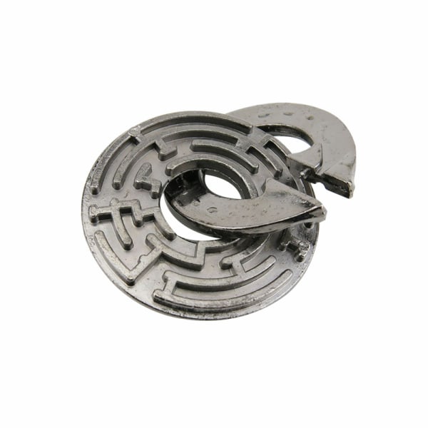 Zink-legering Opluknings-Burr-Puslespil Magisk Legering Uddannelsesmæssige Legetøj Streng Puslespil Intellektuel Looping-off Spænde Alloy-Maze Lock