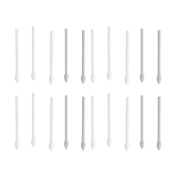 4-pack Ersättnings-Touchpennspetsar för Samsung Galaxy S22 Ultra 5G - Vit och Grå