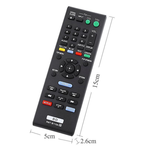 Universal RMT-B115A Fjernkontroll for Sony Blu-ray-spiller
