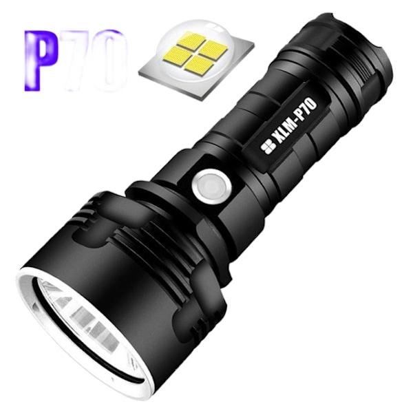 LED Lommelygte Høj Lumen XLM P70 Kraftig USB Nr.
